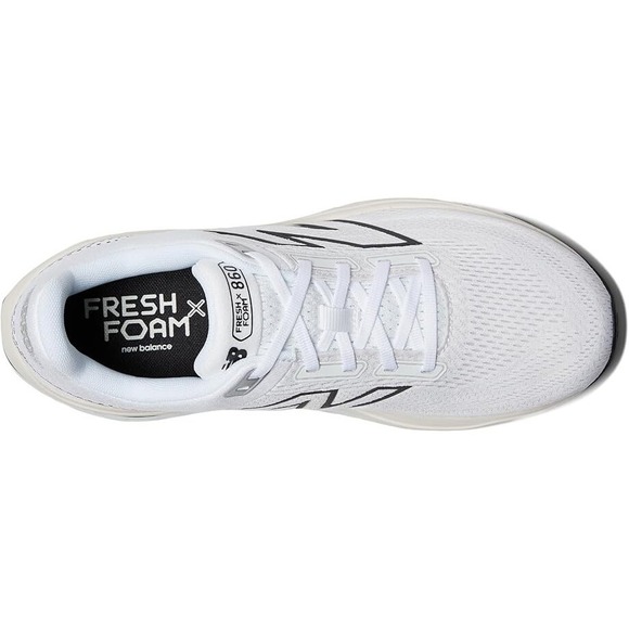 New Balance® (Men\'s 12.5 WIDE) Fresh Foam X™ 860v14 Running Shoes in White/Black main image 6